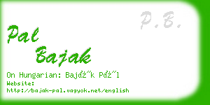 pal bajak business card